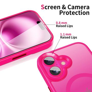 iPhone 16 Tech-Protect Magmat Cover - MagSafe Kompatibel - Blændende lyserød
