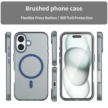 iPhone 16 UltraGuard Matte MagSafe Cover - mørkeblå