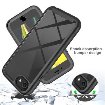 iPhone 16e/17e 360 Beskyttelse Cover - Rød / Klar