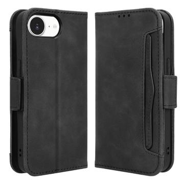 iPhone 16e/17e Kortholder Pung Etui - Sort