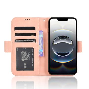 iPhone 16e/17e Kortholder Pung Etui - Pink