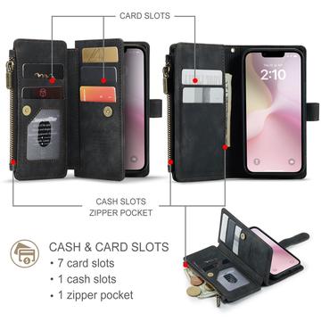 iPhone 16e/17e Caseme C30 Multifunktionel Pung - Sort