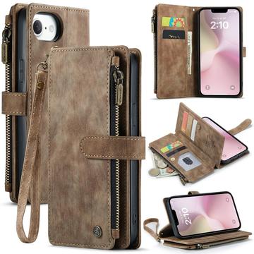 iPhone 16e/17e Caseme C30 Multifunktionel Pung - Brun