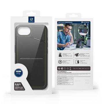 iPhone 16e/17e Dux Ducis Rafi II Magnetisk Cover med kickstand og kortholdere - Sort