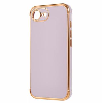 iPhone 16e/17e Galvaniseret Stødsikkert TPU Cover - Lilla