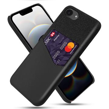 iPhone 16e/17e KSQ Cover med Kortholder - Sort