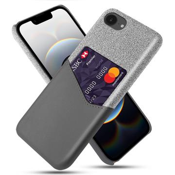 iPhone 16e/17e KSQ Cover med Kortholder - Grå