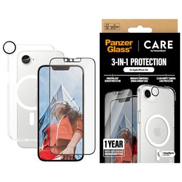 iPhone 16e/17e PanzerGlass Care Flagship 3-i-1-pakke - Klar