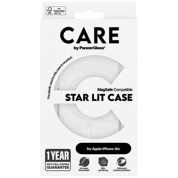 iPhone 16e/17e PanzerGlass Care Star Lit Cover - MagSafe-kompatibel - Hvid