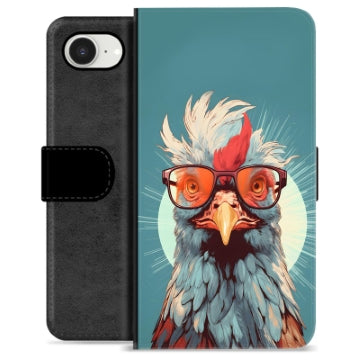 iPhone 16e Premium Flip Cover med Pung - Høne
