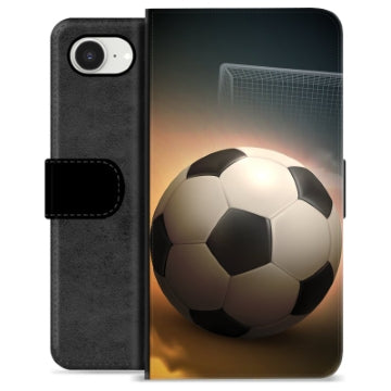 iPhone 16e Premium Flip Cover med Pung - Fodbold