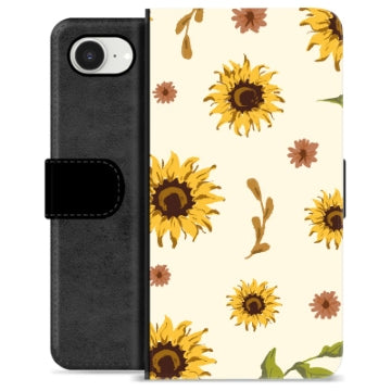 iPhone 16e Premium Flip Cover med Pung - Solsikke