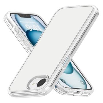 iPhone 16e/17e Ridsefast Hybrid Cover - Gennemsigtig