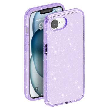 iPhone 16e/17e Stylish Glitter Series Hybrid Cover - Lilla