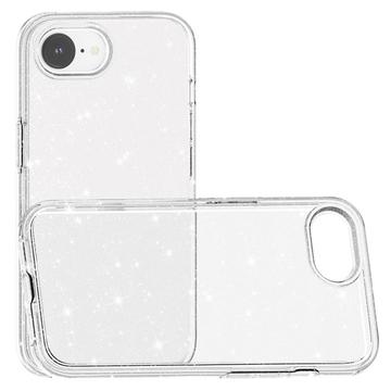 iPhone 16e/17e Stylish Glitter Series Hybrid Cover - Hvid