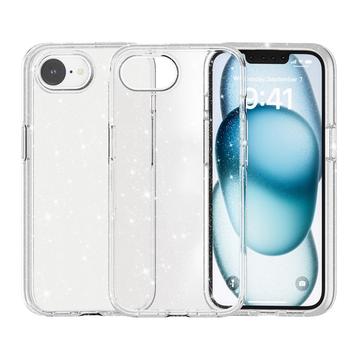 iPhone 16e/17e Stylish Glitter Series Hybrid Cover - Hvid