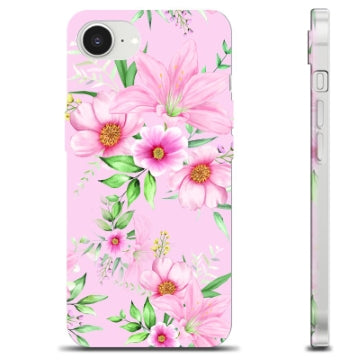 iPhone 16e TPU Cover - Vandfarveblomster