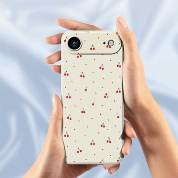 iPhone Air TPU-cover med kirsebærmønster - Beige