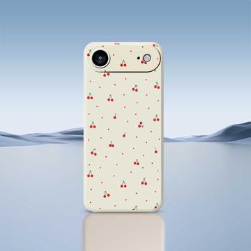 iPhone Air TPU-cover med kirsebærmønster - Sort
