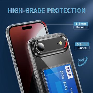 iPhone Air Gennemsigtigt Cover med Kortholder