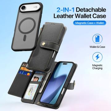 iPhone Air Dux Ducis Lawa Pung læderetui med magnetisk låg - sort