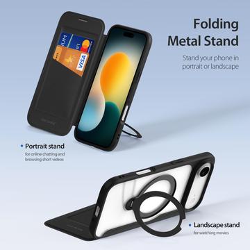 iPhone Air Dux Ducis Skin X Pro Magnetisk Flip Cover - Sort