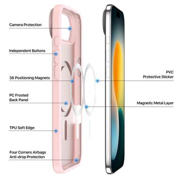 iPhone Air Dux Ducis Yind Hybrid Cover - MagSafe-kompatibel - Lysepink