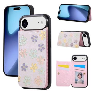 iPhone Air Cover med blomsterprint og RFID-kortholder - Blomster