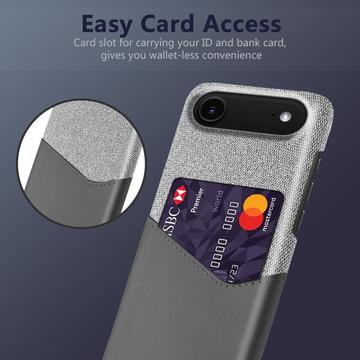 iPhone Air KSQ Cover med Kortholder - Grå
