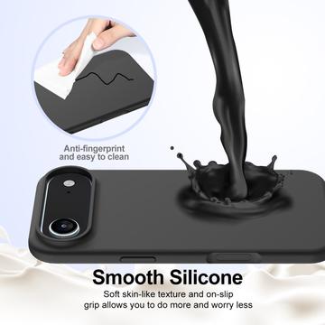 iPhone Air Liquid Silikone Cover - MagSafe Kompatibel - Sort
