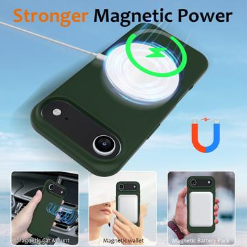 iPhone Air Liquid Silikone Cover - MagSafe Kompatibel - Mørkegrøn