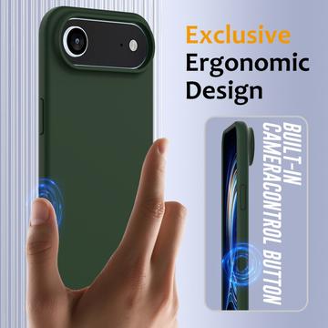iPhone Air Liquid Silikone Cover - MagSafe Kompatibel - Mørkegrøn