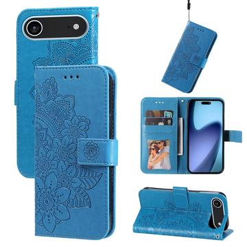 iPhone Air Mandala Series Etui med Pung - Blå