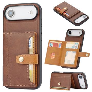 iPhone Air Retro Style Cover med Pung - Brun