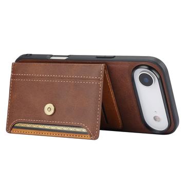 iPhone Air Retro Style Cover med Pung - Brun