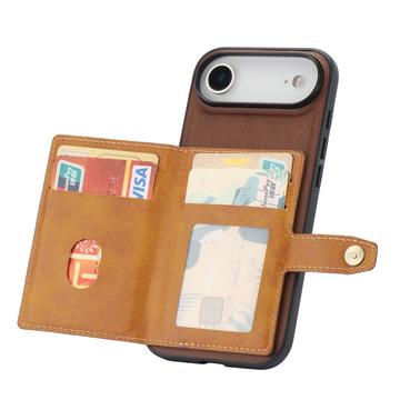iPhone Air Retro Style Cover med Pung - Brun