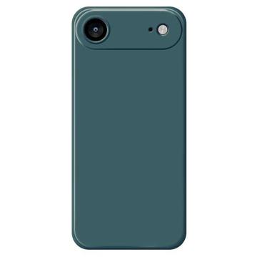 iPhone Air Stødsikkert Silikone Cover - sortgrøn