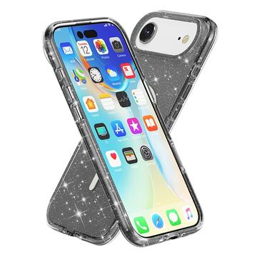 iPhone Air Stylish Glitter Series Hybrid Cover - MagSafe kompatibel - Sort