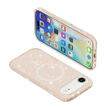 iPhone Air Stylish Glitter Series Hybrid Cover - MagSafe kompatibel - Guld
