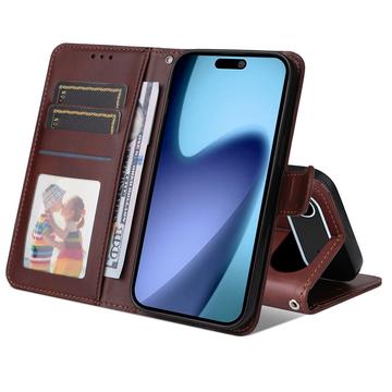 iPhone Air Pung Etui med Stativ - Brun