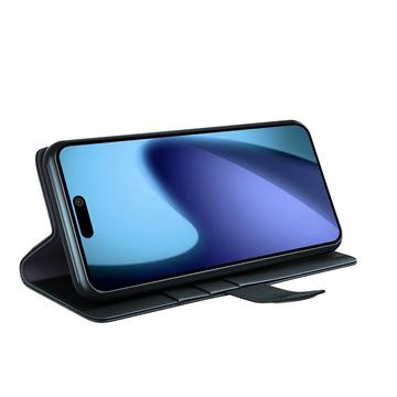 iPhone Air Læderpung med Stativ - Sort