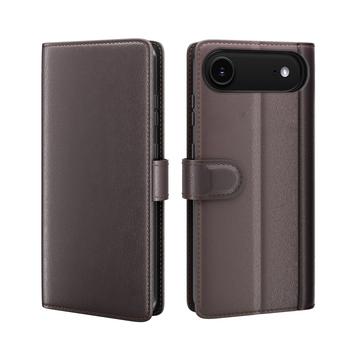 iPhone Air Læderpung med Stativ - Brun