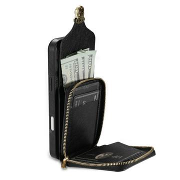 iPhone 17 Alt-i-et cover med pung og rem - Sort