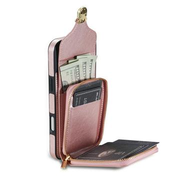 iPhone 17 Alt-i-et cover med pung og rem - Rødguld