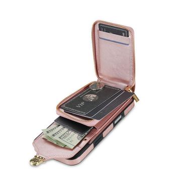 iPhone 17 Alt-i-et cover med pung og rem - Rødguld