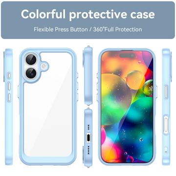 iPhone 17 Anti-Shock Hybrid Cover - Blå