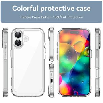 iPhone 17 Anti-Shock Hybrid Cover - Gennemsigtig