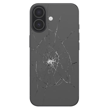 iPhone 17 Bagcover Reparation - kun glasset - Sort