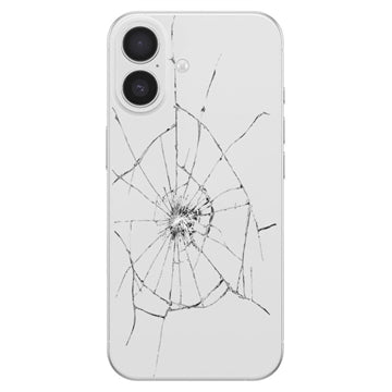 iPhone 17 Bagcover Reparation - kun glasset - Hvid
