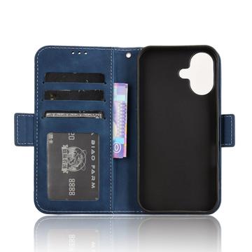 iPhone 17 Kortholder Pung Etui - Blå